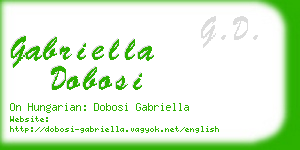 gabriella dobosi business card